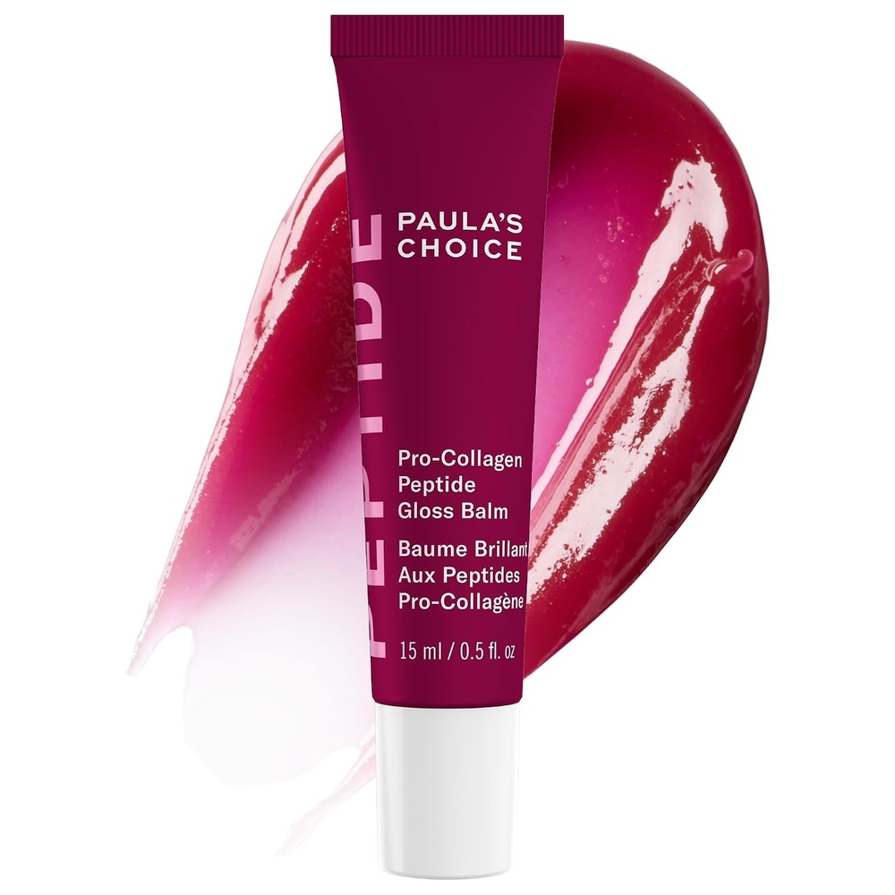 image:imagePaulas Choice ProCollagen Peptide Gloss Lip Balm Hydrates amp Smooths Lips Sheer amp Glossy Finish for Fuller Lips Sheer Tint NonSticky CrueltyFreeDeep Plum  Pack of 1