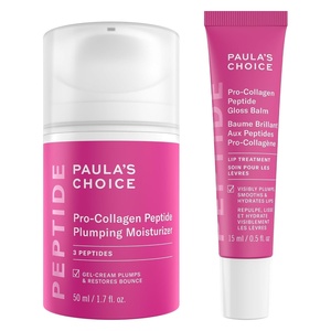 Paula’s Choice Peptide Plumping Moisturizer & Peptide Gloss Lip Balm