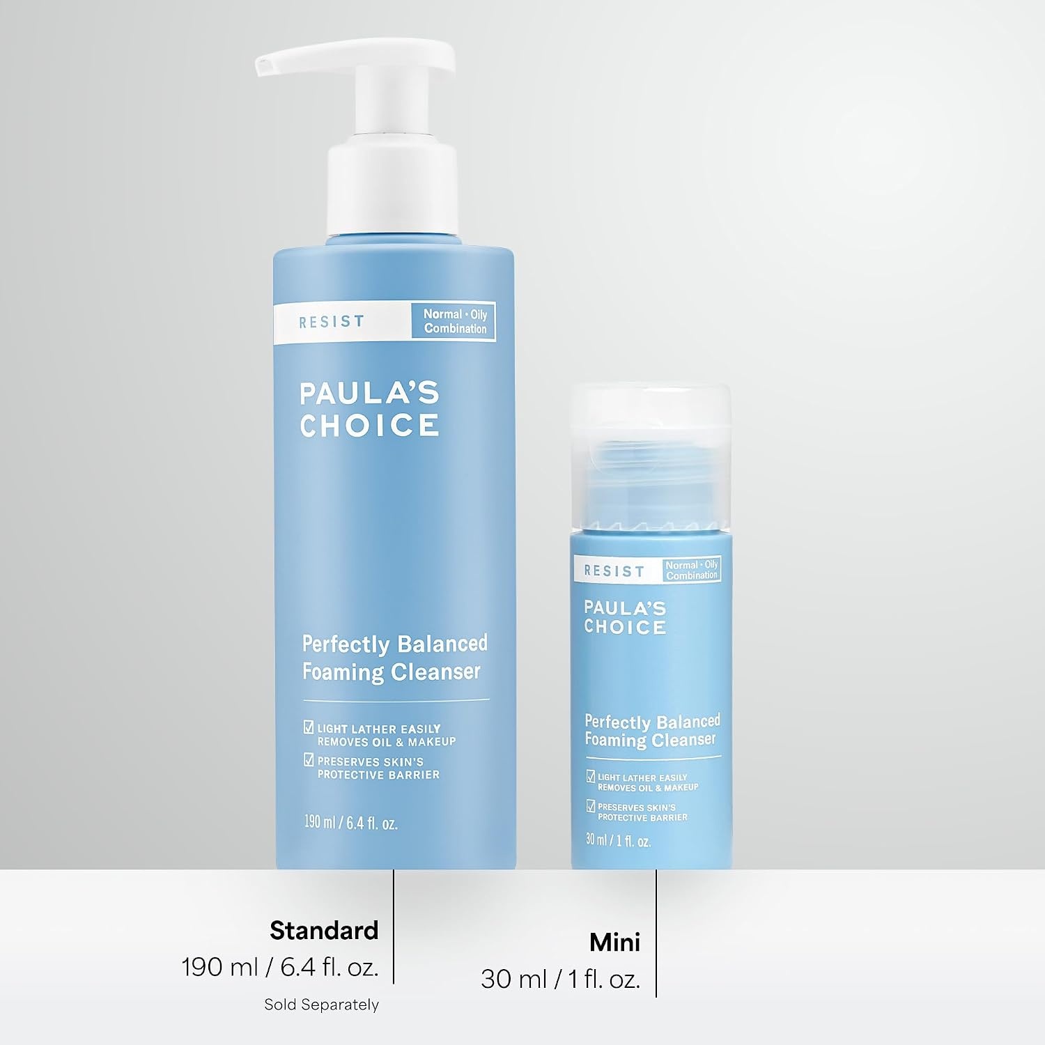 image:imagePaulas Choice RESIST Perfectly Balanced Foaming Facial Cleanser1 Fl Oz Pack of 1