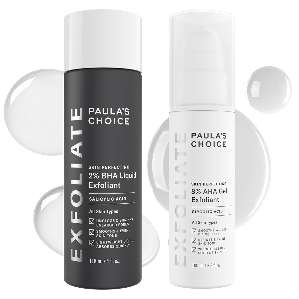 image:imagePaulas Choice SKIN PERFECTING 8 AHA Gel amp 2 BHA Liquid Duo365 Fl Oz Pack of 2