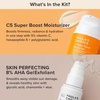 Paula’s Choice 8% AHA Gel Exfoliant & C5 Vitamin C Moisturizer