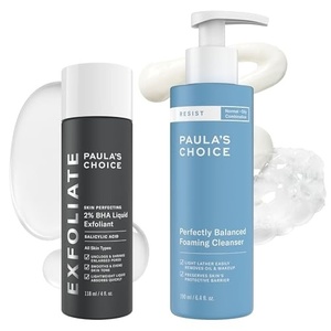 Paula’s Choice SKIN PERFECTING 2% BHA Exfoliant & RESIST Foaming Cleanser