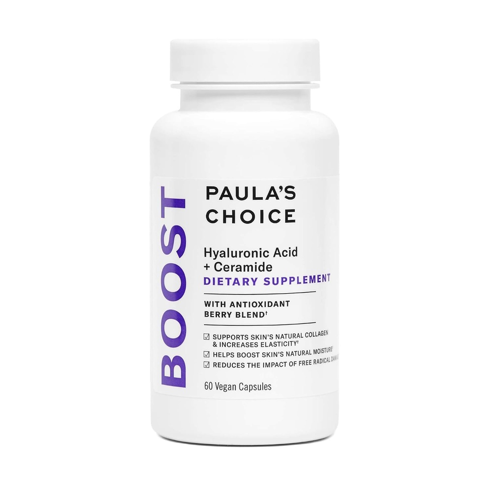 image:imagePaulas Choice Hyaluronic Acid  Ceramide Dietary Supplement Collagen Support for Soft Healthy  Radiant Skin GlutenFree  SoyFree 60 Vegan Capsules