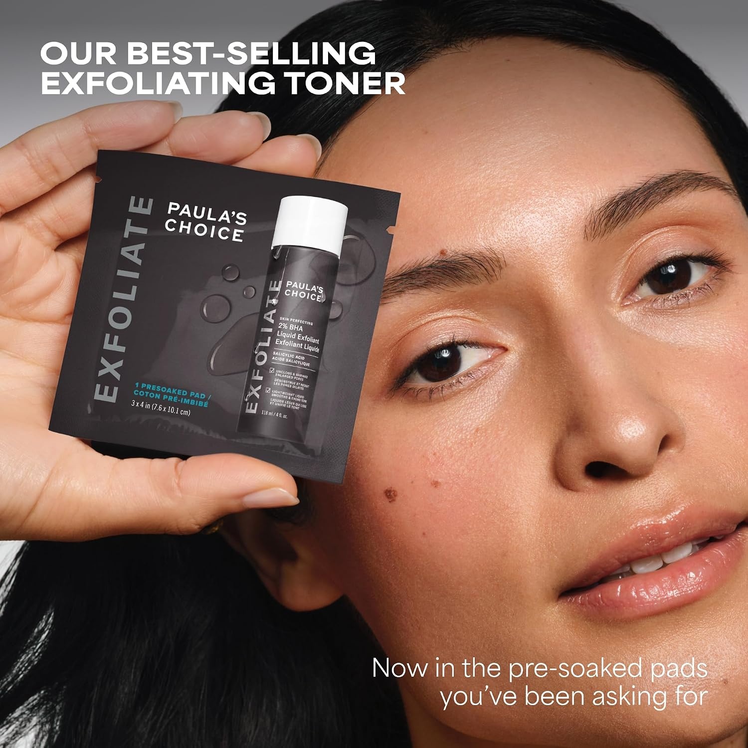 image:imagePaulas Choice SKIN PERFECTING 2 BHA Salicylic Acid Exfoliating Pads Facial Exfoliant Pads for Blackheads Enlarged Pores Wrinkles amp Fine Lines10 Count Pack of 1